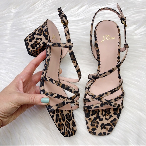 J. Crew Shoes - New J. Crew Odette Sandals in Leopard Suede